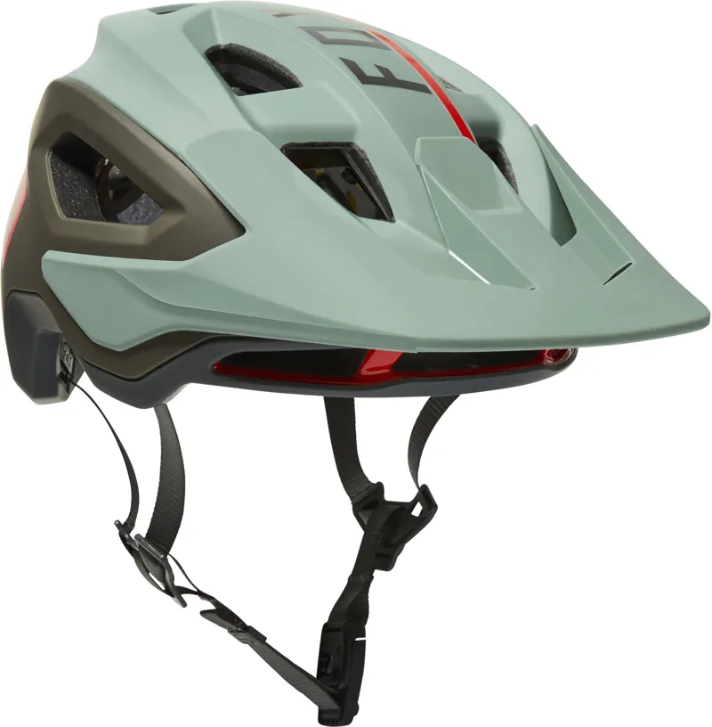 Fox Speedframe Pro Blocked CE Helmet in Eucalyptus